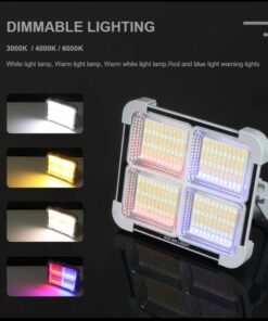 400 Watt ,600Watt, 800watt and 1000watt Solar  LED Light with 15000 And 25000MAH, 50000mah and 6000mah Solar Power Bank , 4 Modes, Waterproof Portable Solar Power Outdoor Working Light